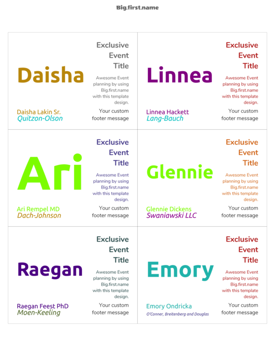 nametag name badge design Everything Plus