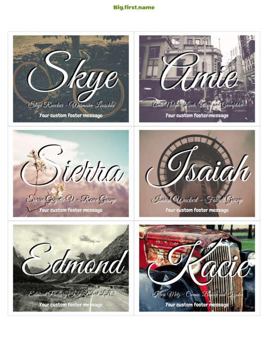 nametag name badge design Bevy of Guests