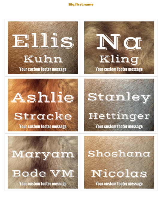 nametag name badge design Maria