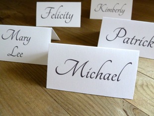 Wedding name cards