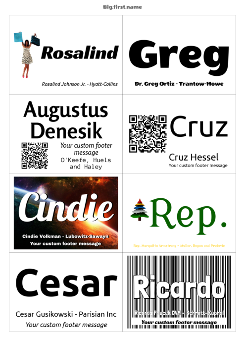 nametag name badge template for Very Zweckform 3660 Compatible Template