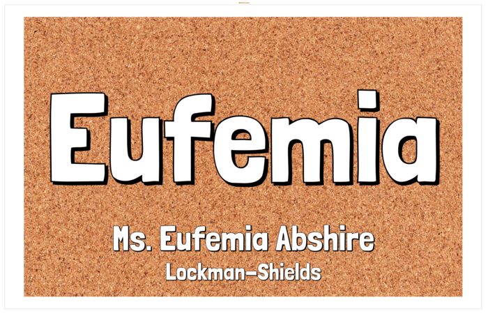 nametag name badge landscape template for TABLOID poster size Compatible Template