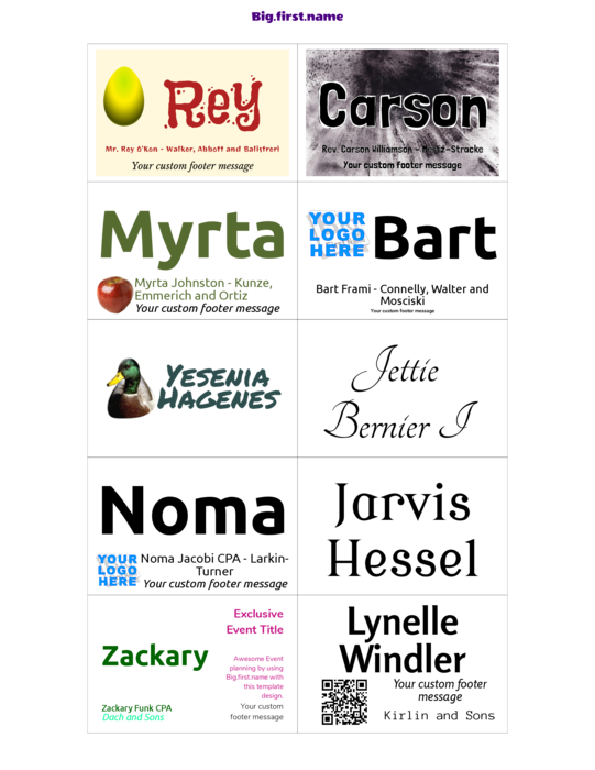 nametag name badge template for Very 74558 Name Badge Inserts Compatible Template