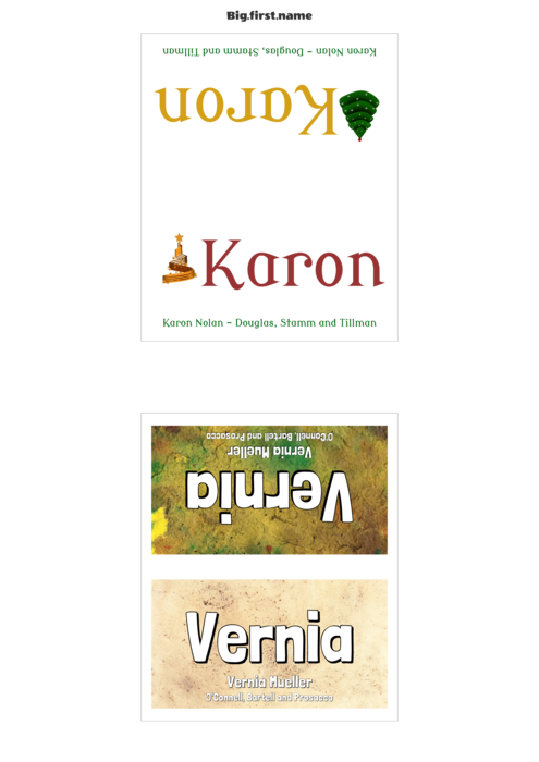 nametag name badge template for Tent Cards Sigel DP047 Compatible Template