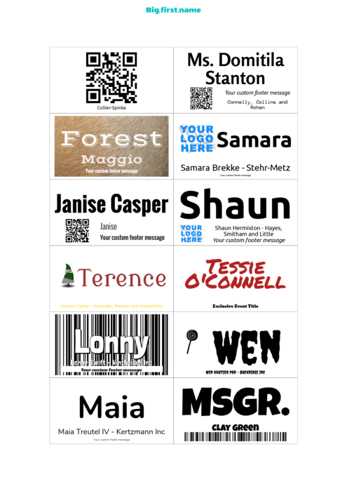 nametag name badge template for Inserts for Name Badges Sigel ZB212 Compatible Template
