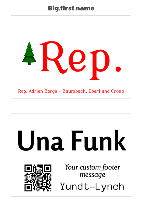 nametag name badge template for Very 5147, 5152, 5132 Compatible Template