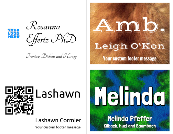nametag name badge landscape template for Very 3256, 3263, 33380, 3377, 3380, 3381, 5689, 8383, 8387, 8577 Compatible Template