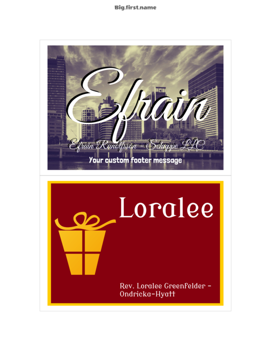 nametag name badge template for 4-1, 4&quot; x 6&quot; Agenda Paper Name Tag Insert NS2VWB Compatible Template