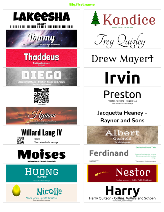 nametag name badge template for Very 5161, 5261, 5661, 5961, 8161, 8461 Compatible Template