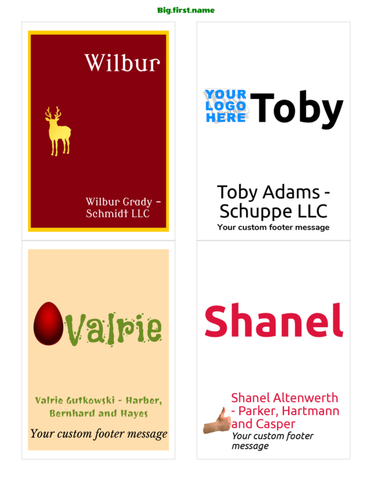 nametag name badge template for Very 5168 Compatible Template