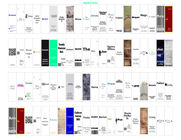 nametag name badge landscape template for Similar to Very 5167, 5267, 5667, 6467, 8167, 8567, 8667, 8867 Compatible Template