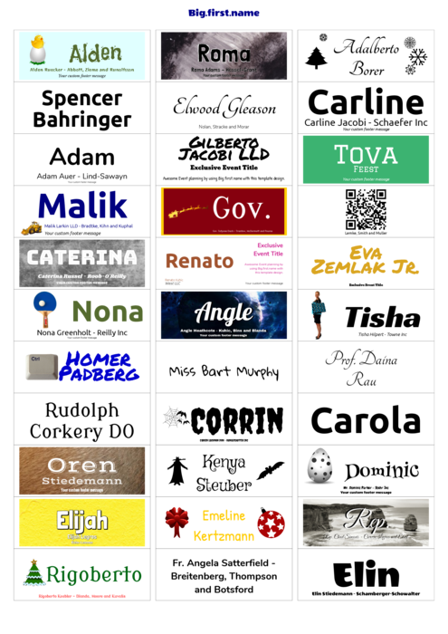 nametag name badge template for Very L7157 Compatible Template